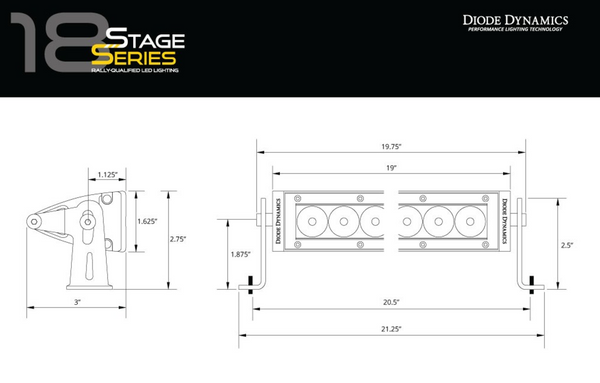 SS18 Stage Series 18" White Light Bar