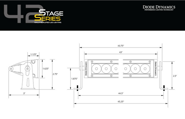 SS42 Stage Series 42" White Light Bar