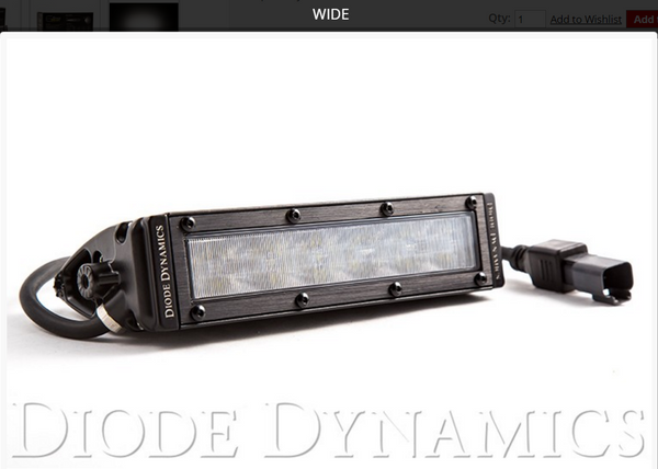 SS6 Stage Series 6" White Light Bar (one)