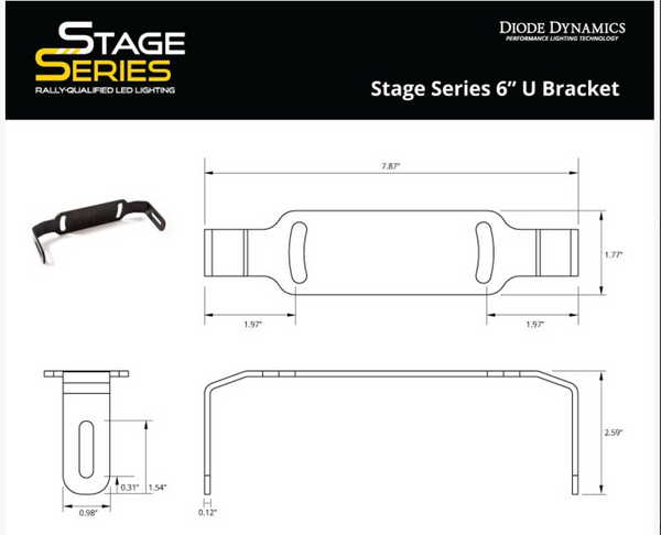 Stage Series 6" U Bracket