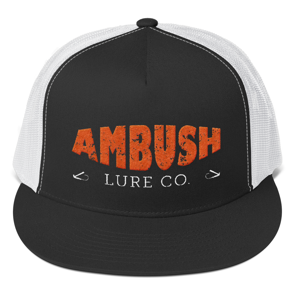 Ambush Lure Co Logo Flat Bill Trucker Cap